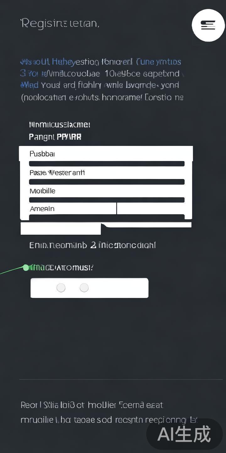 注册页面会要求输入一些基本信息，包括用户名、密码、